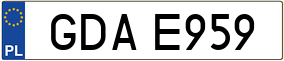 Trailer License Plate